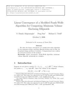 Linear Convergence of a Modified Frank