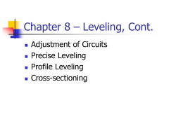 Chapter 8 &ndash; Leveling, Cont.