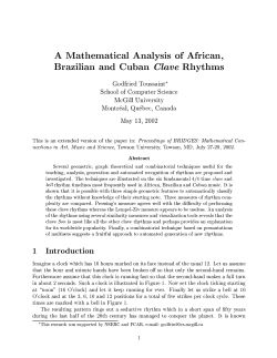 A Mathematical Analysis of African, Brazilian and