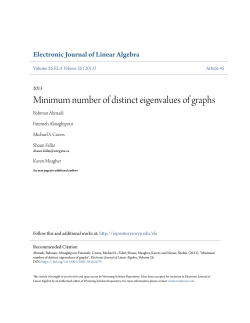 Minimum number of distinct eigenvalues of graphs
