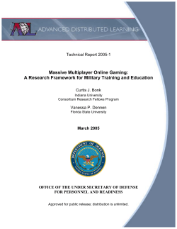 Massive Multiplayer Online Gaming