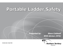 Portable Ladder Safety - Darwin International Airport
