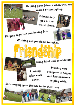 Playing together and having fun. Working out problems together