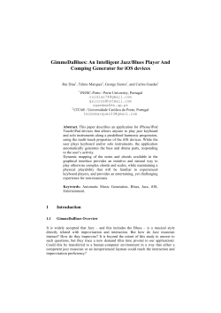 An Intelligent Jazz/Blues Player And Comping