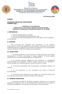 Guidelines in the selection of feasibility studies