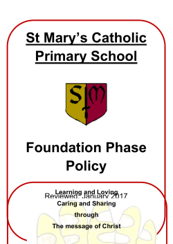 Foundation Phase Policy Nov 2016