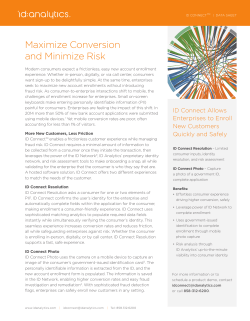 Maximize Conversion and Minimize Risk
