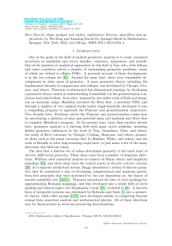 Ricci flow for shape analysis and surface registration: theories