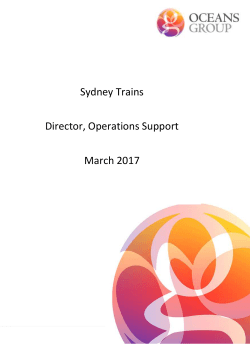 Sydney Trains - Oceans Group