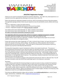 Strathmore and District Playschool