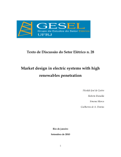 Market design in electric systems with high