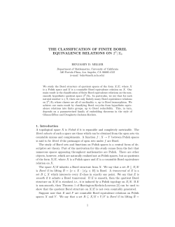 The classification of finite Borel equivalence relations on the