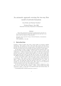 An axiomatic approach covering the two-way flow model of - von-tijn
