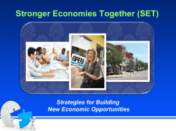 Stronger Economies Together - Southern Rural Development Center