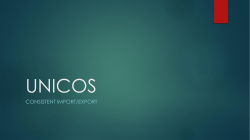 unicos - CERN Indico