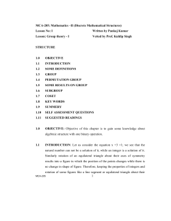 1 MCA-205: Mathematics &ndash;II (Discrete Mathematical Structures