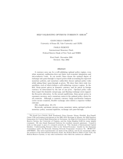 self-validating optimum currency areas