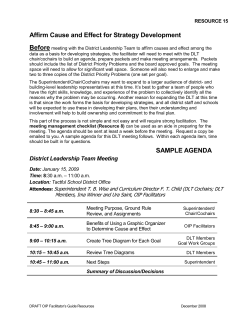 SMART Goal Checklist - State Support Team 4