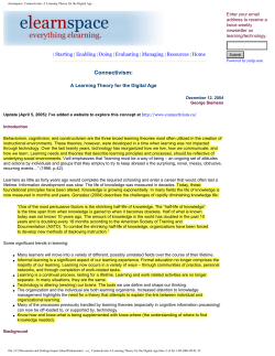 A Learning Theory for the Digital Age - Connected-Inge