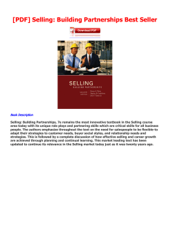 Selling: Building Partnerships Best Seller