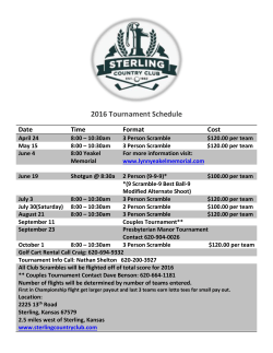 8:00 &ndash; 10:30am 3 Person Scramble $120.00 per team