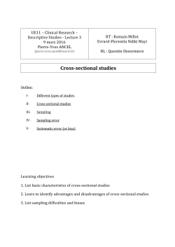 Cross-sectional studies