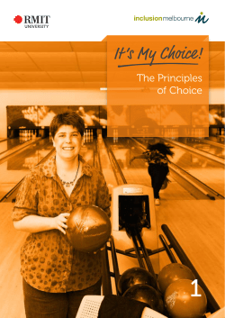 It `s My Choice! - Inclusion Melbourne