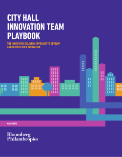 city hall innovation team playbook
