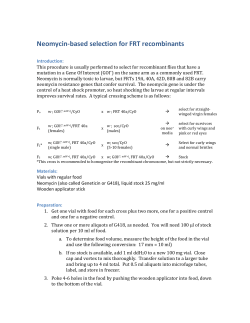 Neomycin selection