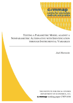 testing a parametric model against a nonparametric