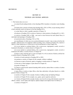 SECTION-XI 422 CHAPTER-50 SECTION XI TEXTILES AND