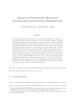 Absolute Continuous Bivariate Generalized Exponential Distribution