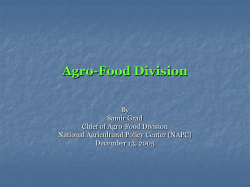 Agro-Food Division
