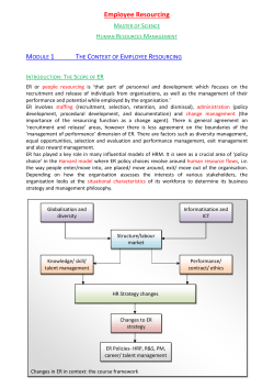 The Implications of Globalisation for Employee Resourcing in MNCs