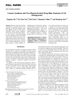 Concise Synthesis and TwoPhotonExcited DeepBlue Emission of 1