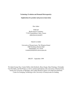 Technology Evolution and Demand Heterogeneity