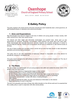 E-Safety - Oxenhope CE Primary School