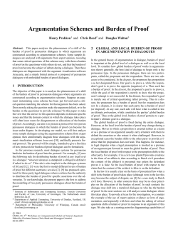 Argumentation Schemes and Burden of Proof