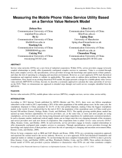 Measuring the Utility of Mobile Phone Video Service Based on A
