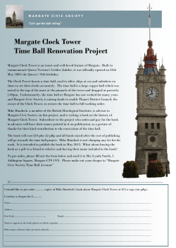 Margate Clock Tower Time Ball Renovation Project