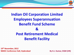 IndianOil SBF Scheme Post Retirement Medical Benefit Facility Post