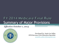 Final Rule (develop title)