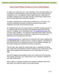 Get a Fast Fifteen Points on Your Credit Report