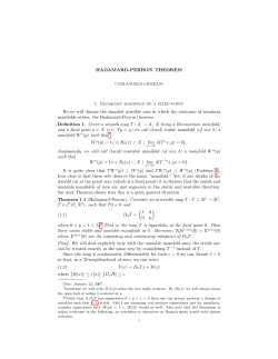 C. Liverani`s notes on the stable