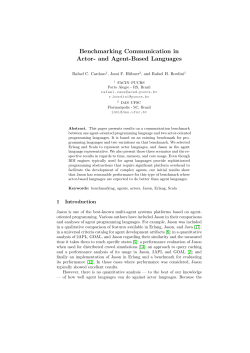 Benchmarking Communication in Actor- and Agent-Based