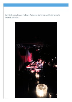 Jazz Alley audience follows Antonio Sanchez and