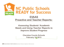 Cherokee EVAAS Presentation 2.12.13