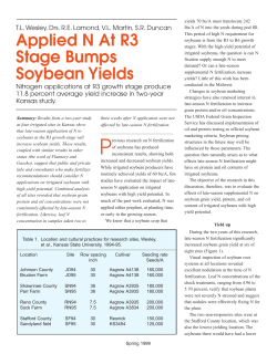 Applied N at R3 Stage Bumps Soybean Yields