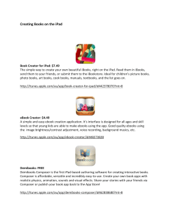 Book Creator for iPad