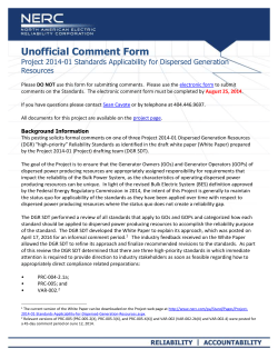 NERC Document_Portrait (Unofficial Comment Form)